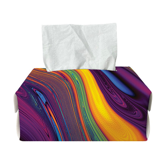 Psychedelic Trippy Fractal Print Rectangle Tissue Box Cover