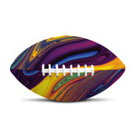 Psychedelic Trippy Fractal Print Rugby Ball