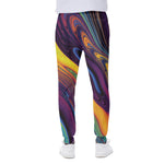 Psychedelic Trippy Fractal Print Scuba Joggers