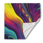 Psychedelic Trippy Fractal Print Silk Bandana