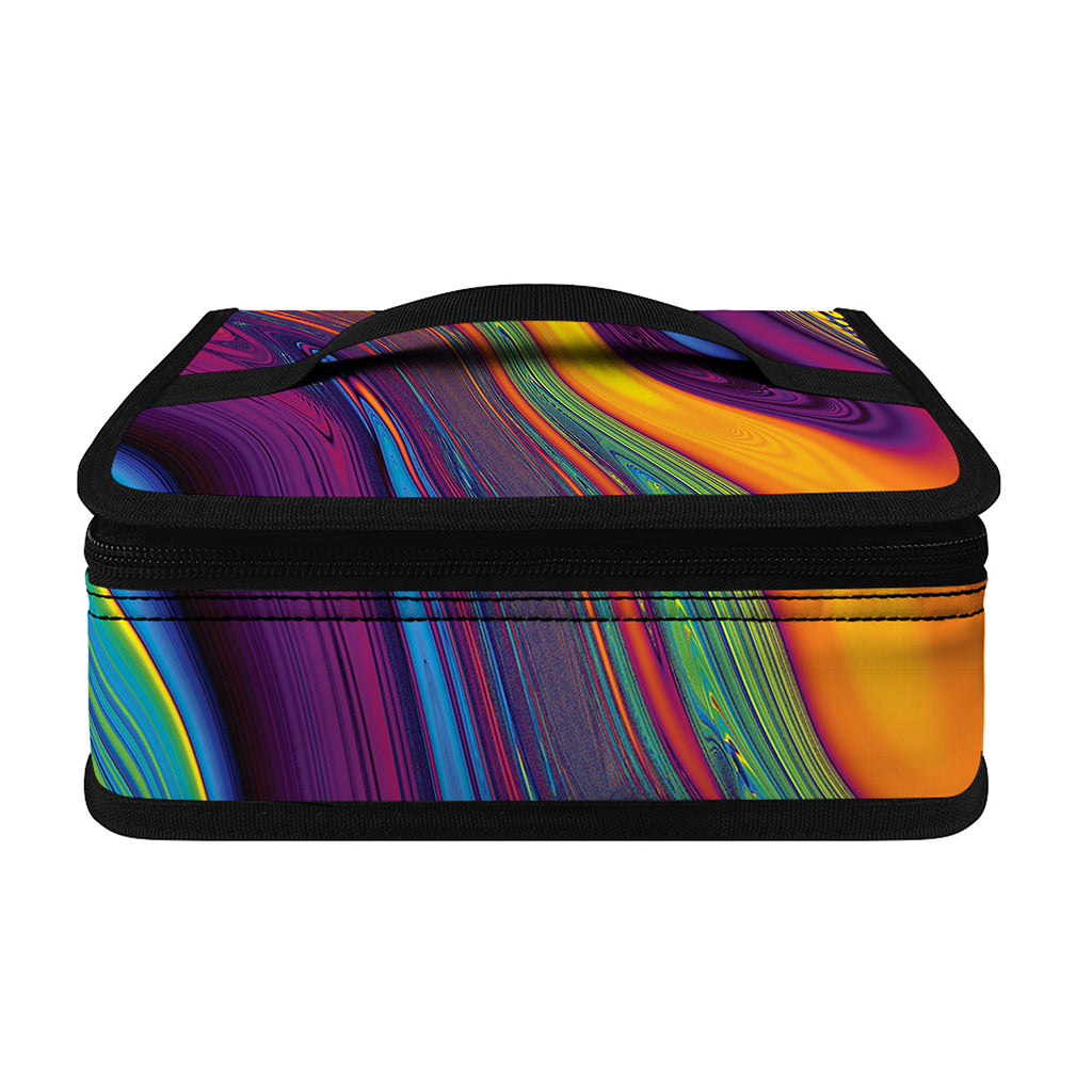 Psychedelic Trippy Fractal Print Small Lunch Bag