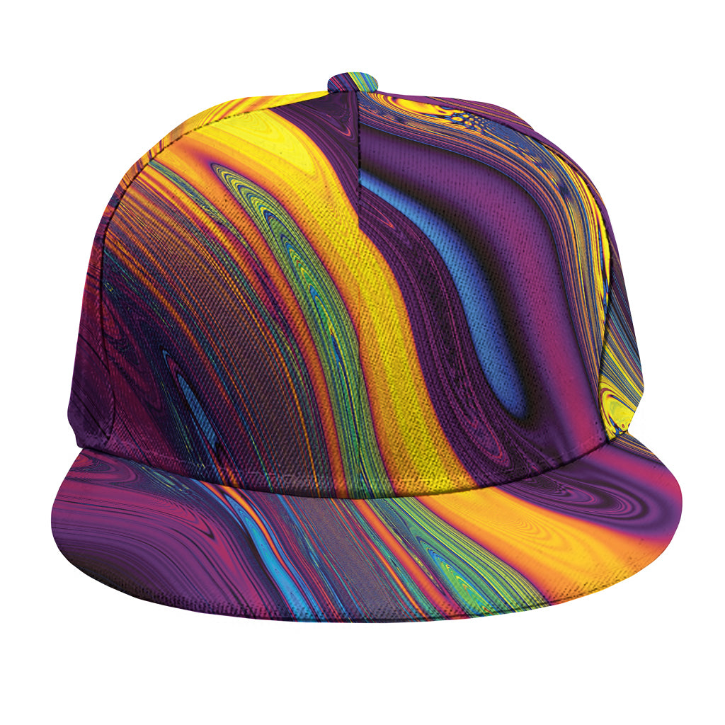 Psychedelic Trippy Fractal Print Snapback Cap