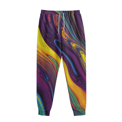 Psychedelic Trippy Fractal Print Sweatpants