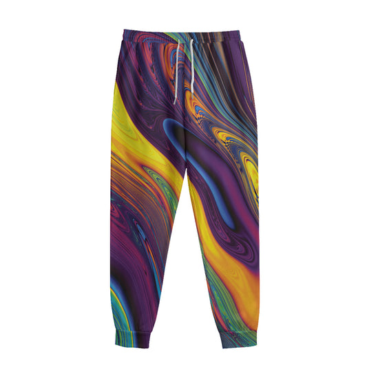 Psychedelic Trippy Fractal Print Sweatpants
