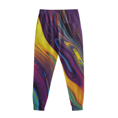 Psychedelic Trippy Fractal Print Sweatpants