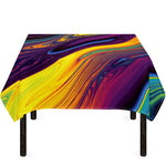 Psychedelic Trippy Fractal Print Tablecloth