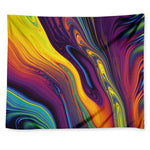 Psychedelic Trippy Fractal Print Tapestry