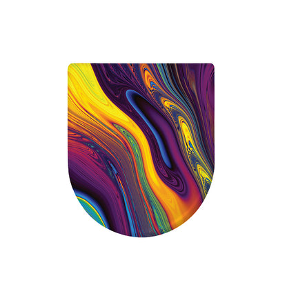 Psychedelic Trippy Fractal Print Toilet Lid Cover