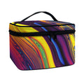 Psychedelic Trippy Fractal Print Travel Makeup Bag