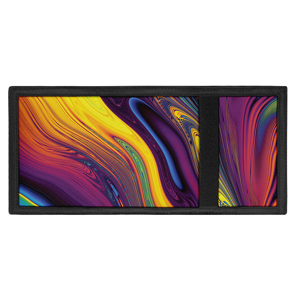 Psychedelic Trippy Fractal Print Trifold Wallet