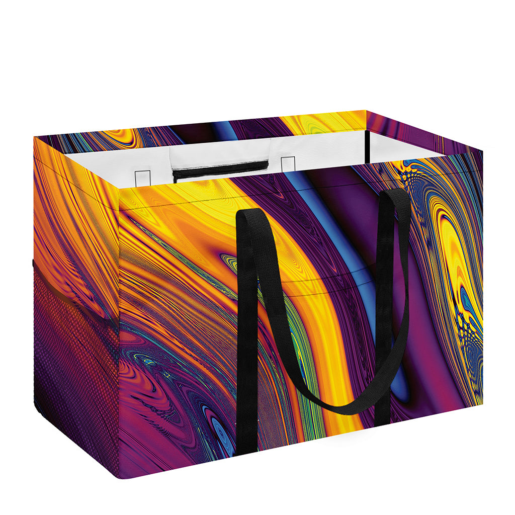 Psychedelic Trippy Fractal Print Utility Tote Bag