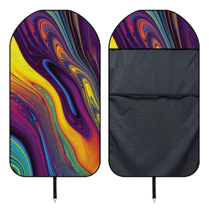 Psychedelic Trippy Fractal Print Waterproof Car Seat Cover