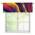 Psychedelic Trippy Fractal Print Window Valance
