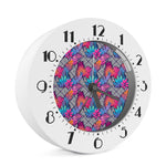 Psychedelic Tropical Aloha Pattern Print Alarm Clock