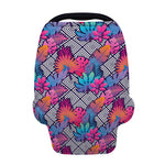 Psychedelic Tropical Aloha Pattern Print Baby Seat Cover