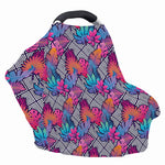 Psychedelic Tropical Aloha Pattern Print Baby Seat Cover