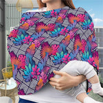 Psychedelic Tropical Aloha Pattern Print Baby Seat Cover