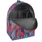 Psychedelic Tropical Aloha Pattern Print Backpack