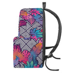 Psychedelic Tropical Aloha Pattern Print Backpack