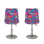 Psychedelic Tropical Aloha Pattern Print Bar Stool Covers