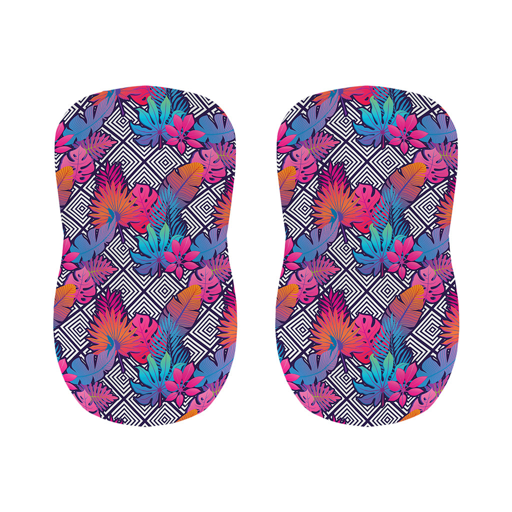 Psychedelic Tropical Aloha Pattern Print Bar Stool Covers