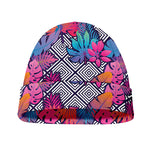 Psychedelic Tropical Aloha Pattern Print Beanie