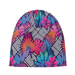 Psychedelic Tropical Aloha Pattern Print Beanie