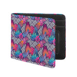Psychedelic Tropical Aloha Pattern Print Bifold Wallet