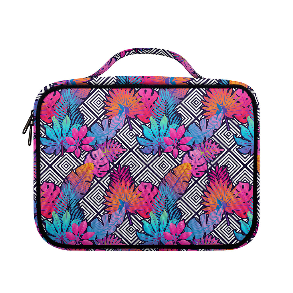 Psychedelic Tropical Aloha Pattern Print Briefcase Bible Bag
