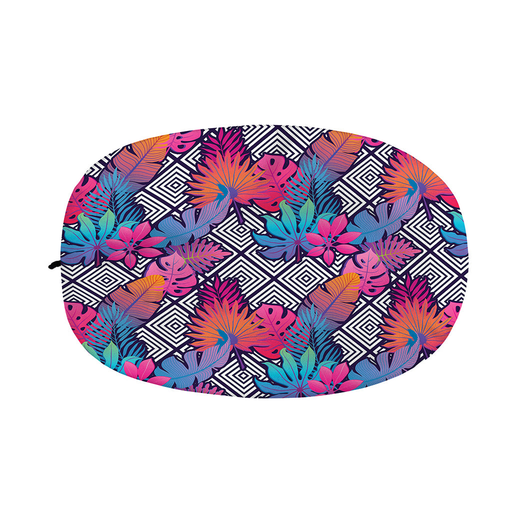 Psychedelic Tropical Aloha Pattern Print Car Side Mirror Covers