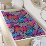 Psychedelic Tropical Aloha Pattern Print Changing Pad Cover