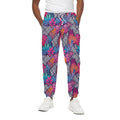 Psychedelic Tropical Aloha Pattern Print Cotton Sweatpants