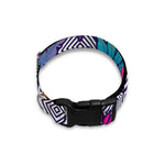Psychedelic Tropical Aloha Pattern Print Dog Collar