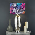 Psychedelic Tropical Aloha Pattern Print Drum Lamp Shade
