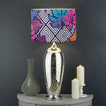 Psychedelic Tropical Aloha Pattern Print Drum Lamp Shade