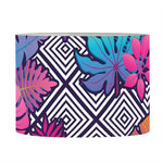 Psychedelic Tropical Aloha Pattern Print Drum Lamp Shade
