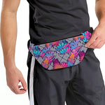 Psychedelic Tropical Aloha Pattern Print Fanny Pack