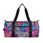 Psychedelic Tropical Aloha Pattern Print Gym Bag
