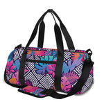 Psychedelic Tropical Aloha Pattern Print Gym Bag