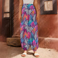 Psychedelic Tropical Aloha Pattern Print Harem Pants