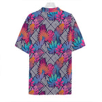 Psychedelic Tropical Aloha Pattern Print Hawaiian Shirt