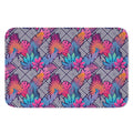 Psychedelic Tropical Aloha Pattern Print Indoor Door Mat