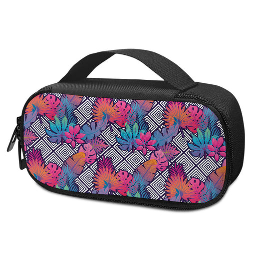 Psychedelic Tropical Aloha Pattern Print Insulin Cooler Travel Case
