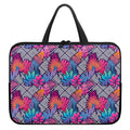 Psychedelic Tropical Aloha Pattern Print Laptop Sleeve With Handle
