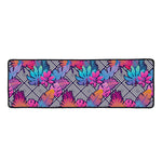 Psychedelic Tropical Aloha Pattern Print Long Kitchen Mat
