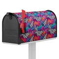 Psychedelic Tropical Aloha Pattern Print Mailbox Cover
