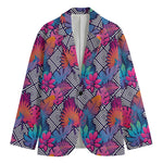 Psychedelic Tropical Aloha Pattern Print Men's Blazer