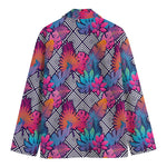 Psychedelic Tropical Aloha Pattern Print Men's Blazer