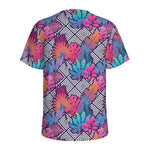 Psychedelic Tropical Aloha Pattern Print Men's Sports T-Shirt