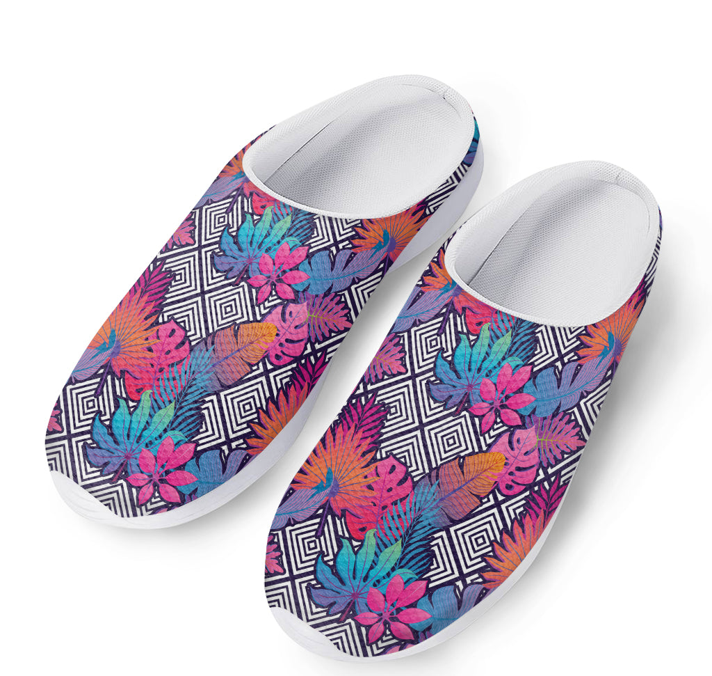 Psychedelic Tropical Aloha Pattern Print Mesh Casual Shoes
